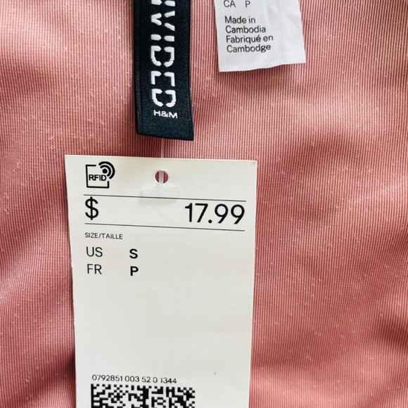 H&M Pink Velvet Mini Dress - Picture 5 of 6